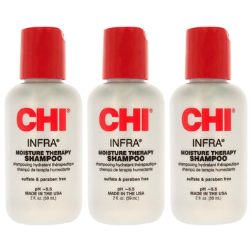 Infra Shampoo by CHI for Unisex - 2 oz Shampoo  - Pack of 3