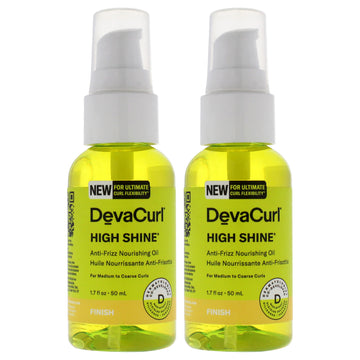 High Shine Nourishing Anti-Frizz Oil-NP by DevaCurl for Unisex - 1.7 oz Oil - Pack of 2