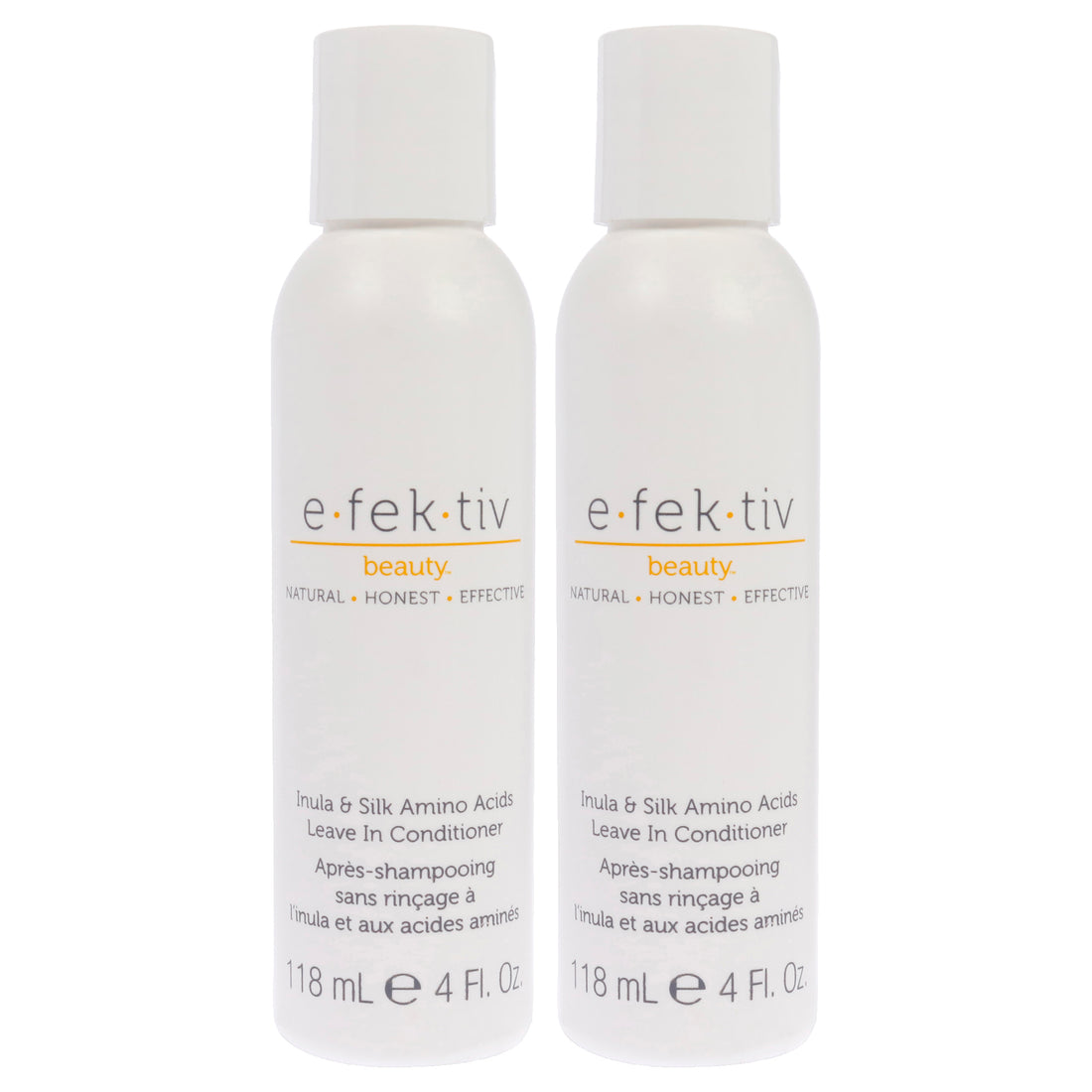 Inula Plus Silk Amino Acids Leave In Conditioner by e.fek.tiv for Unisex - 4 oz Conditioner - Pack of 2