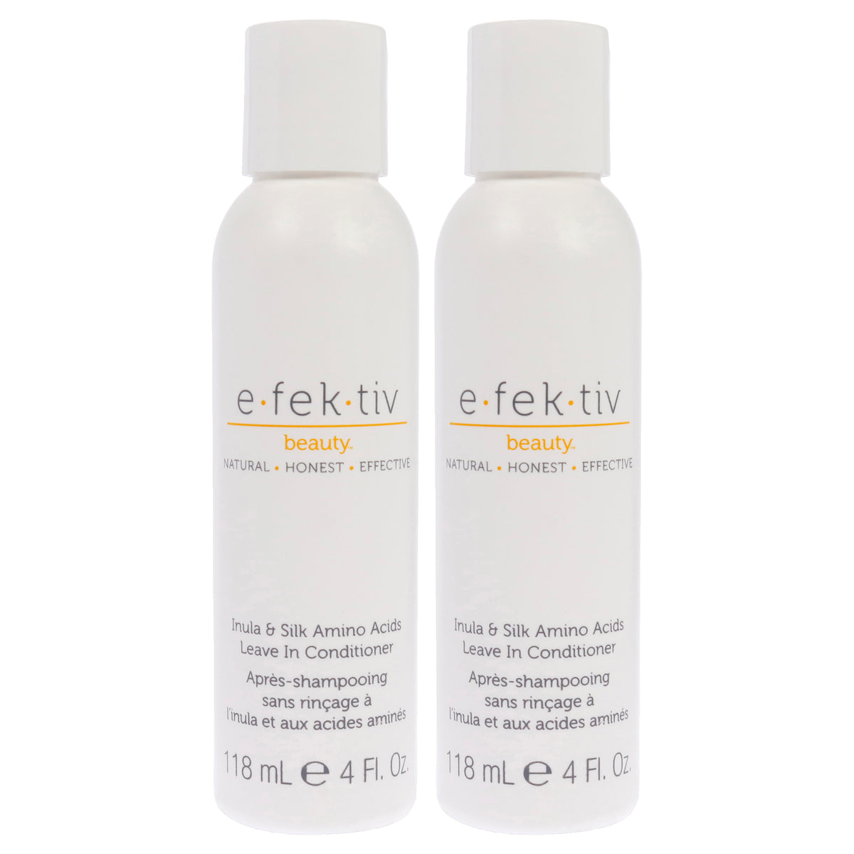 Inula Plus Silk Amino Acids Leave In Conditioner by e.fek.tiv for Unisex - 4 oz Conditioner - Pack of 2