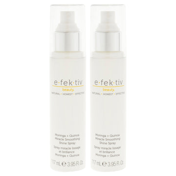 Moringa Plus Quinoa Miracle Smoothing Shine Spray by e.fek.tiv for Unisex - 3.95 oz Hair Spray - Pack of 2
