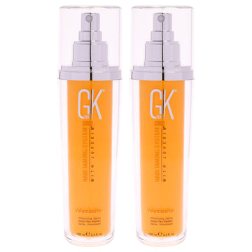 Hair Taming System Volumize Her Spray by Global Keratin for Unisex - 3.4 oz Spray - Pack of 2