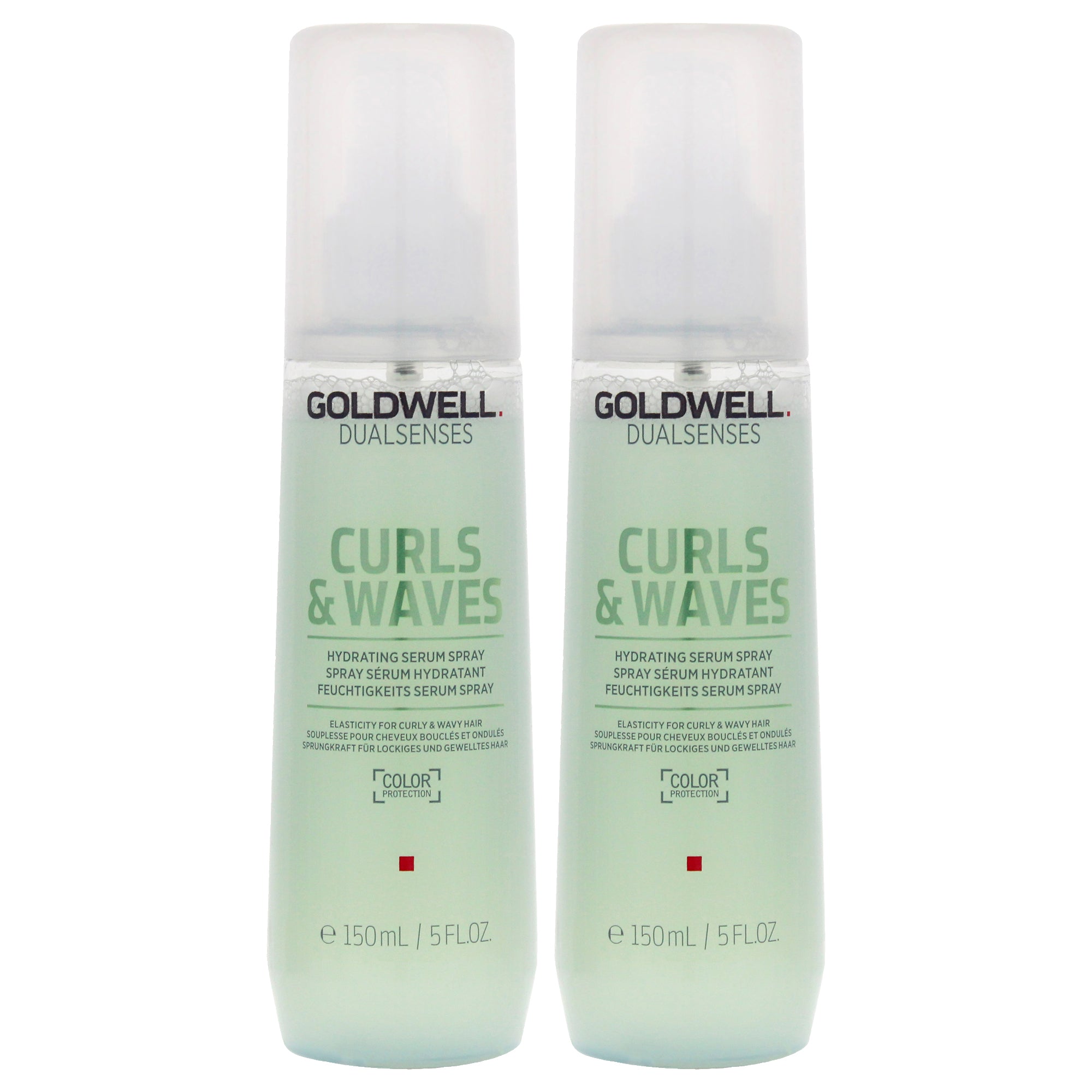 Dualsenses Curls and Waves Hydrating Serum Spray by Goldwell for Women - 5 oz Serum - Pack of 2