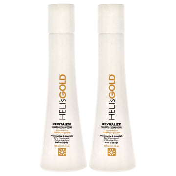 Revitalize Shampoo by Helis Gold for Unisex - 3.4 oz Shampoo - Pack of 2