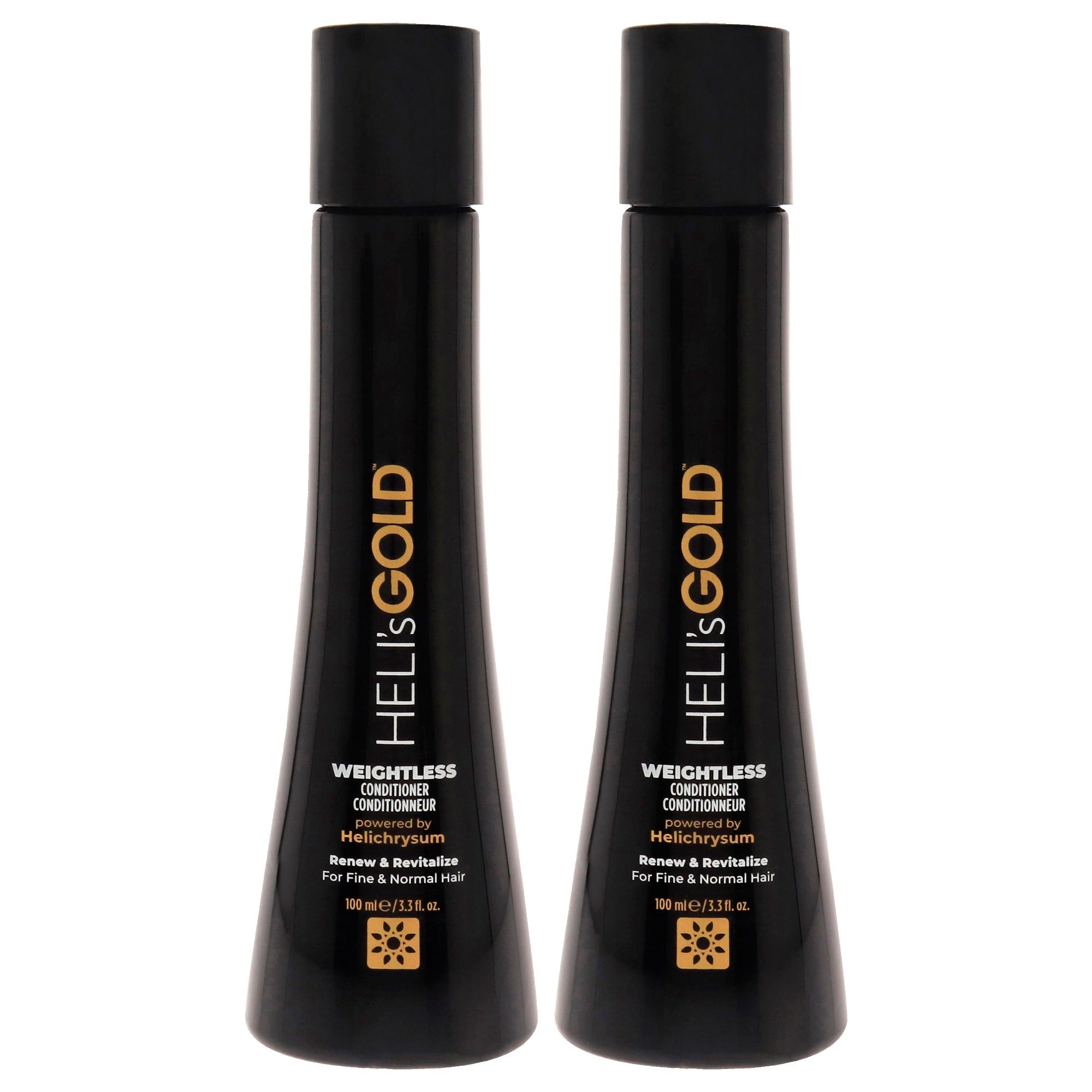 Weightless Conditioner by Helis Gold for Unisex - 3.3 oz Conditioner - Pack of 2