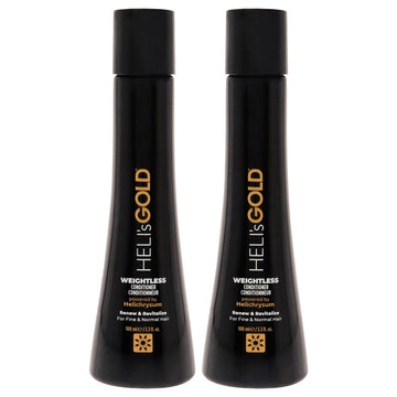 Weightless Conditioner by Helis Gold for Unisex - 3.3 oz Conditioner - Pack of 2
