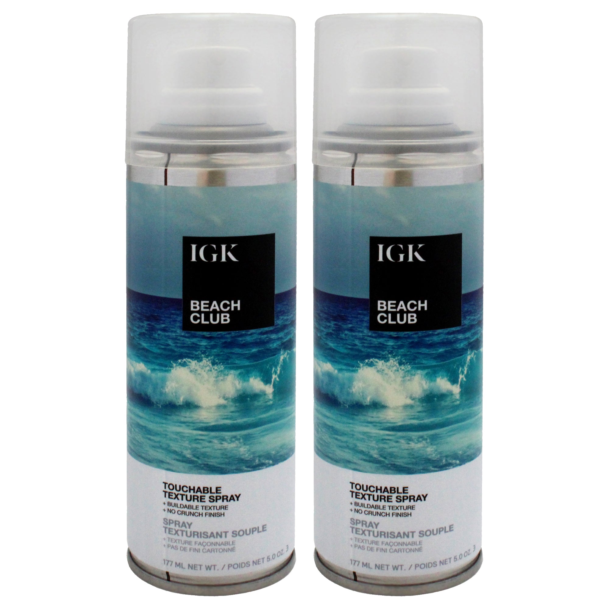 Beach Club Texture Spray by IGK for Unisex - 5 oz Hair Spray - Pack of 2