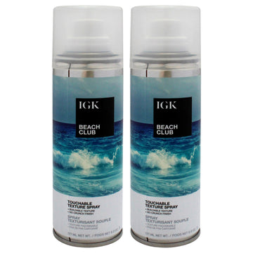 Beach Club Texture Spray by IGK for Unisex - 5 oz Hair Spray - Pack of 2