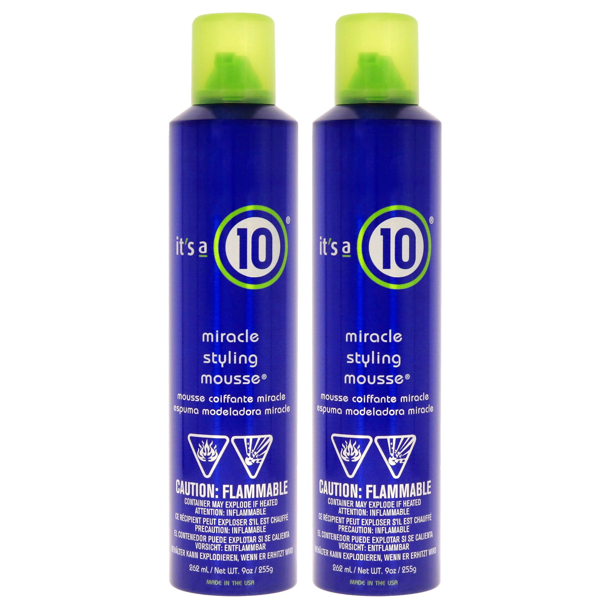 Miracle Styling Mousse by Its A 10 for Unisex - 9 oz Mousse - Pack of 2