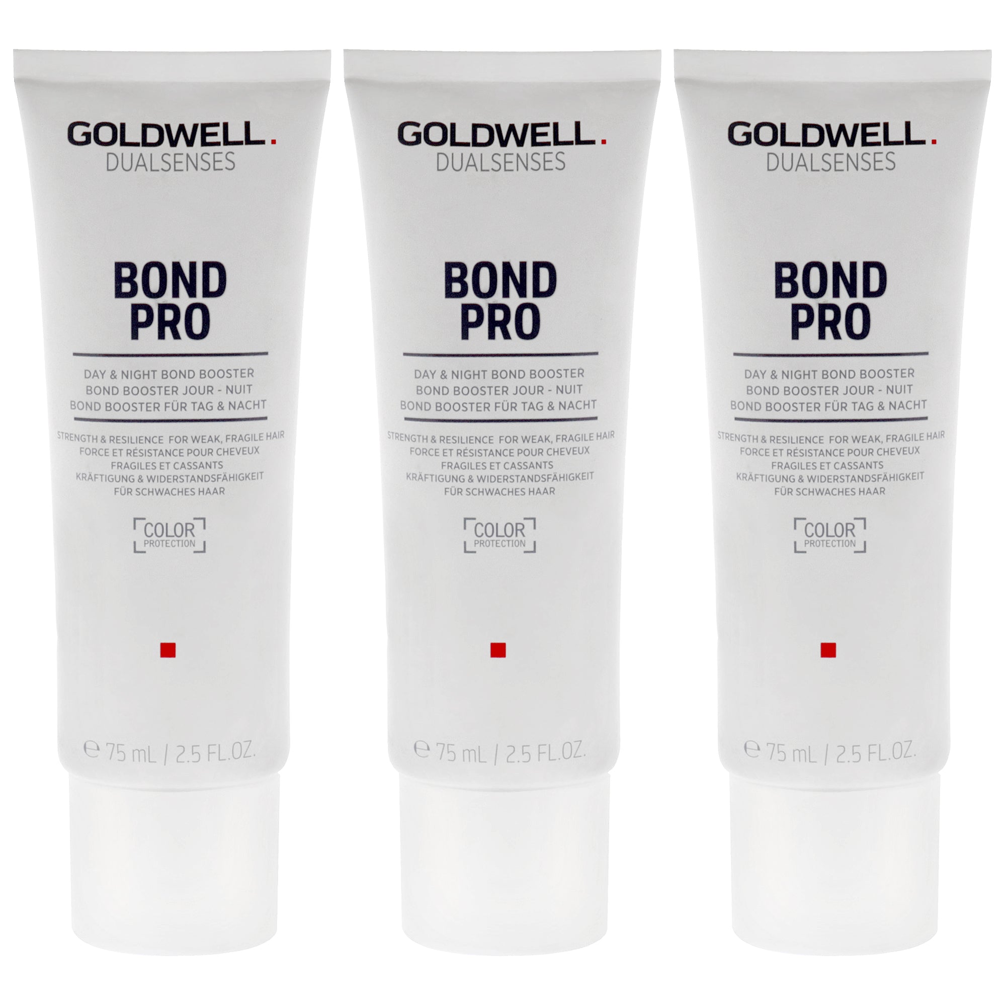 Dualsenses Bond Pro Day and Night Booster by Goldwell for Unisex - 2.5 oz Treatment - Pack of 3