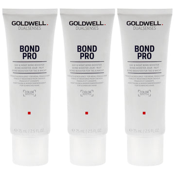 Dualsenses Bond Pro Day and Night Booster by Goldwell for Unisex - 2.5 oz Treatment - Pack of 3