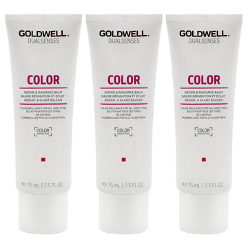 Dualsenses Color Repair and Radiance Balm by Goldwell for Unisex - 2.5 oz Balm - Pack of 3