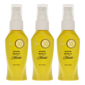 Miracle Leave-In for Blondes by Its A 10 for Unisex - 2 oz Treatment - Pack of 3