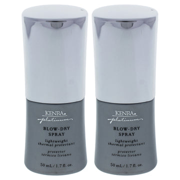 Platinum Blow Dry Spray by Kenra for Unisex - 1.7 oz Dry Spray - Pack of 2