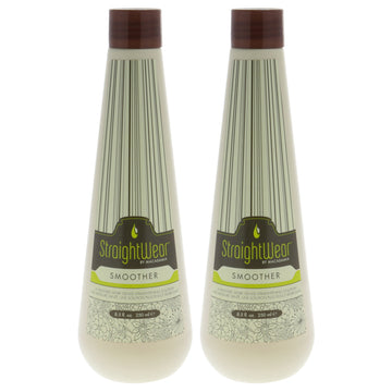 Straightwear Smoother Straightening Solution by Macadamia Oil for Unisex - 8.5 oz Treatment - Pack of 2