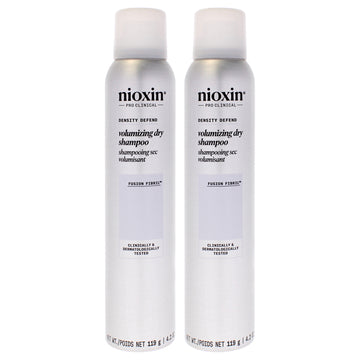 Density Defend Volumizing Dry Shampoo by Nioxin for Unisex - 4.2 oz Dry Shampoo - Pack of 2