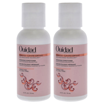 Advanced Climate Control Defrizzing Conditioner by Ouidad for Unisex - 2.5 oz Conditioner - Pack of 2