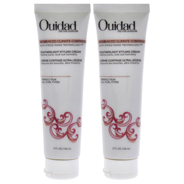 Advanced Climate Control Featherlight Styling Cream by Ouidad for Unisex - 2 oz Cream - Pack of 2