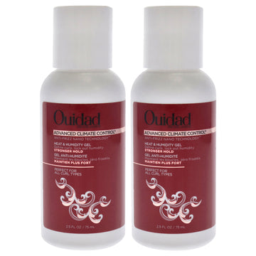 Advanced Climate Control Heat and Humidity Gel - Stronger Hold by Ouidad for Unisex - 2.5 oz Gel - Pack of 2
