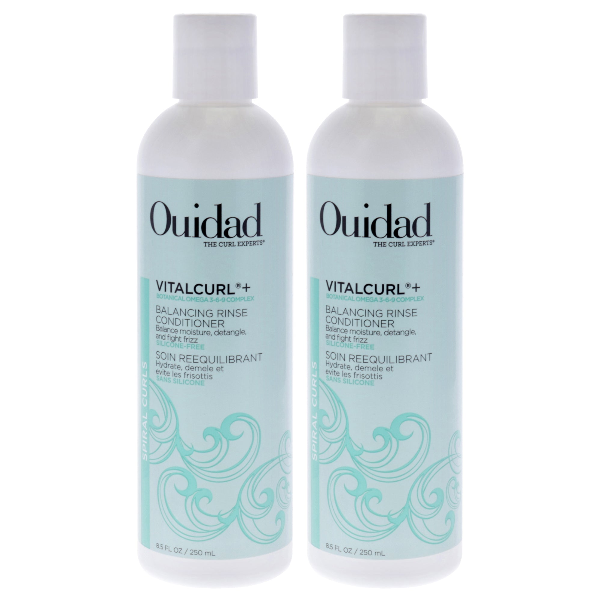 VitalCurl Plus Balancing Rinse Conditioner by Ouidad for Unisex - 8.5 oz Conditioner - Pack of 2
