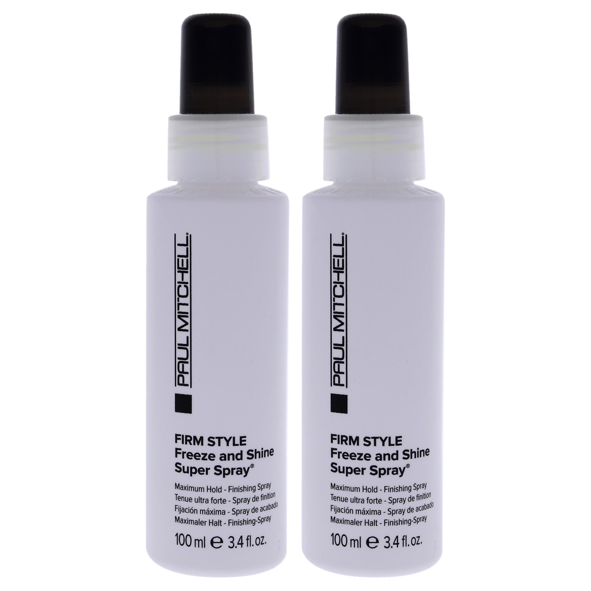 Firm Style Freeze and Shine Super Spray by Paul Mitchell for Unisex - 3.4 oz Hair Spray - Pack of 2