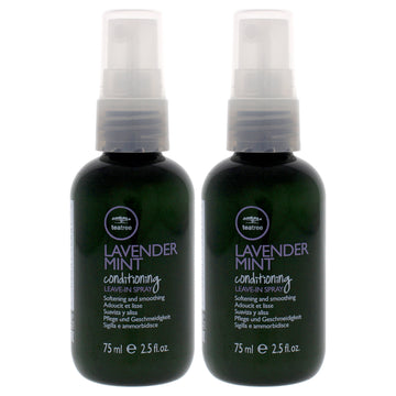 Tea Tree Conditioning Leave-In Spray - Lavender Mint by Paul Mitchell for Unisex - 2.5 oz Hair Spray - Pack of 2
