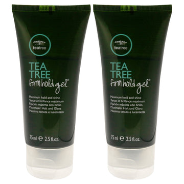 Tea Tree Firm Hold Gel by Paul Mitchell for Unisex - 2.5 oz Gel - Pack of 2