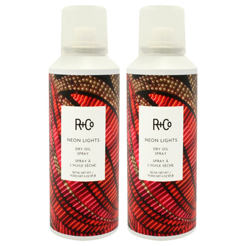 Neon Lights Dry Oil Spray by R+Co for Unisex - 4 oz Spray - Pack of 2