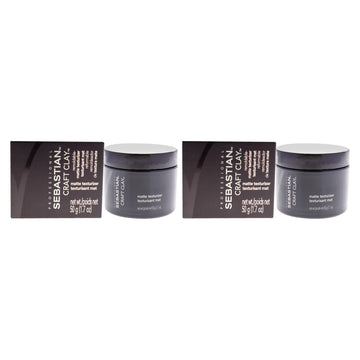 Craft Clay Remoldable Matte Texturizer by Sebastian for Unisex - 1.7 oz Clay - Pack of 2