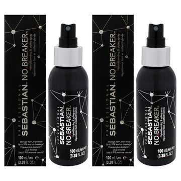 No Breaker Leave-In Bonding Spray by Sebastian for Unisex - 3.3 oz Spray - Pack of 2