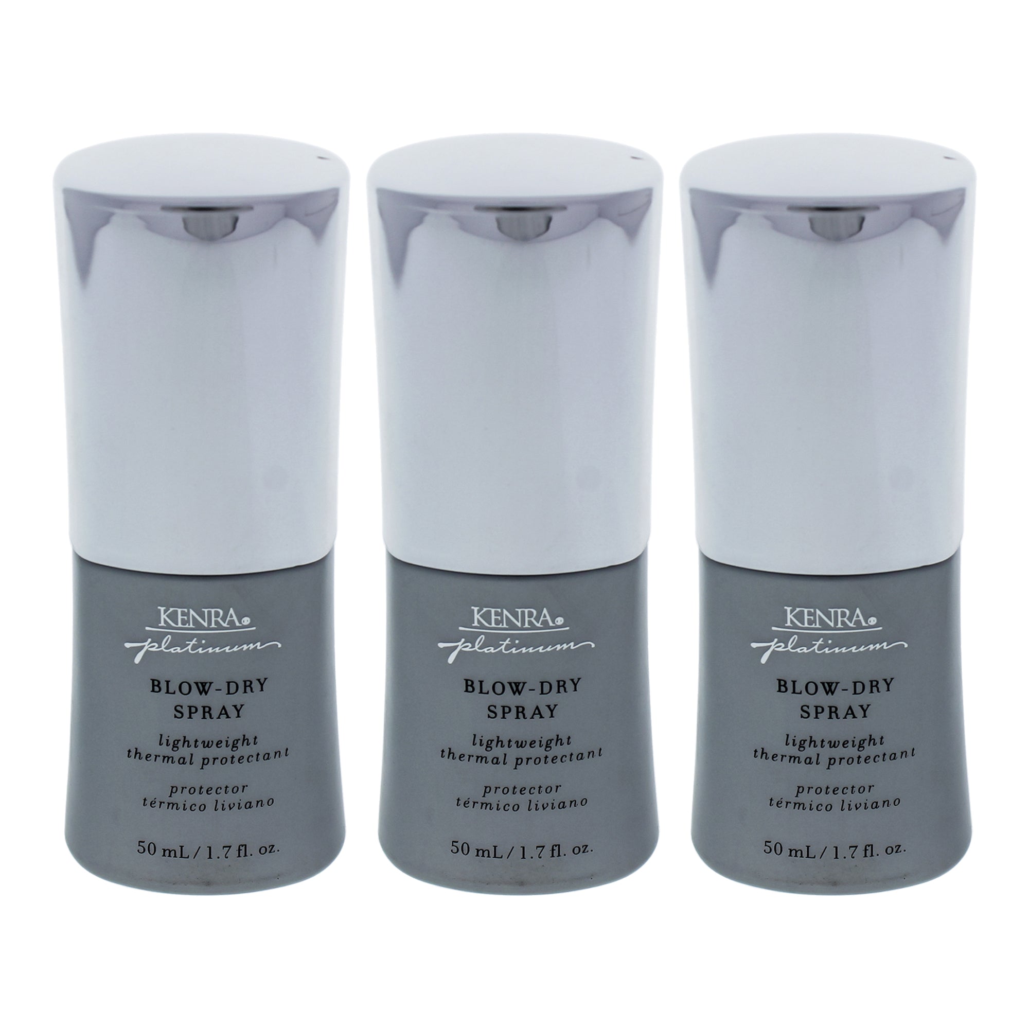 Platinum Blow Dry Spray by Kenra for Unisex - 1.7 oz Dry Spray - Pack of 3