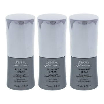 Platinum Blow Dry Spray by Kenra for Unisex - 1.7 oz Dry Spray - Pack of 3