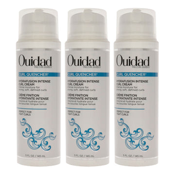 Curl Quencher Hydrafusion Intense Curl Cream by Ouidad for Unisex - 5 oz Cream - Pack of 3