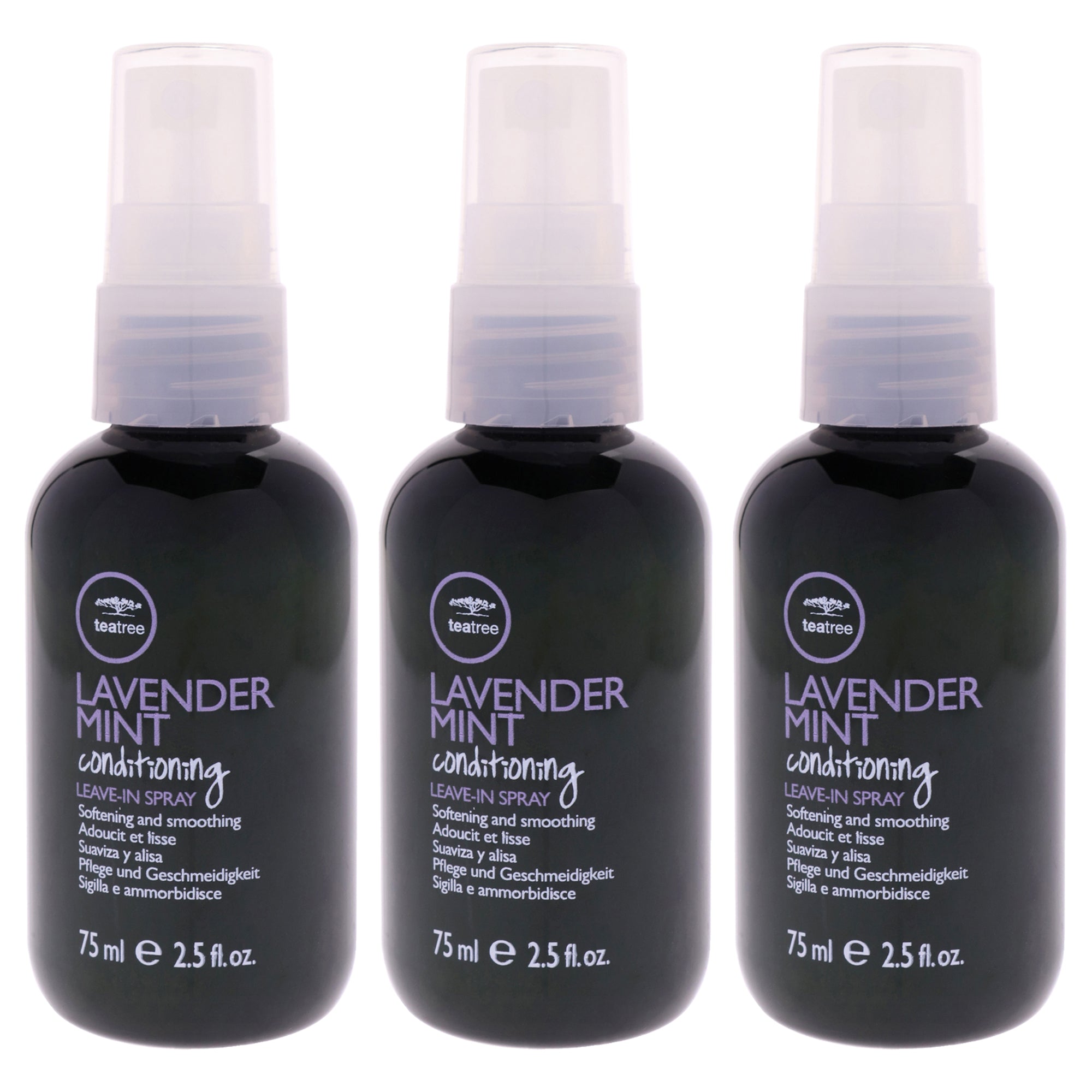 Tea Tree Conditioning Leave-In Spray - Lavender Mint by Paul Mitchell for Unisex - 2.5 oz Hair Spray - Pack of 3