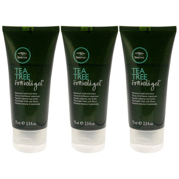 Tea Tree Firm Hold Gel by Paul Mitchell for Unisex - 2.5 oz Gel - Pack of 3