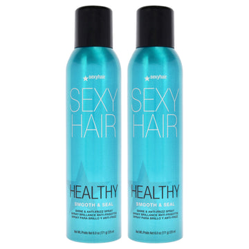 Sexy Hair Healthy Smooth and Seal Anti-Frizz Spray by Sexy Hair for Unisex - 6 oz Hair Spray - Pack of 2