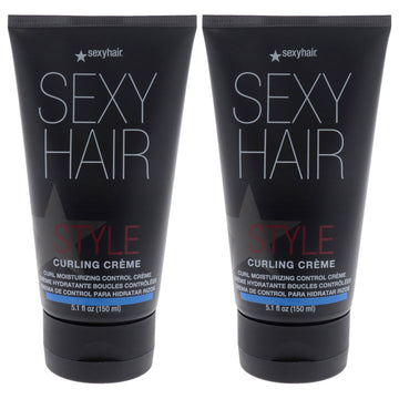 Style Sexy Hair Curling Creme by Sexy Hair for Unisex - 5.1 oz Cream - Pack of 2
