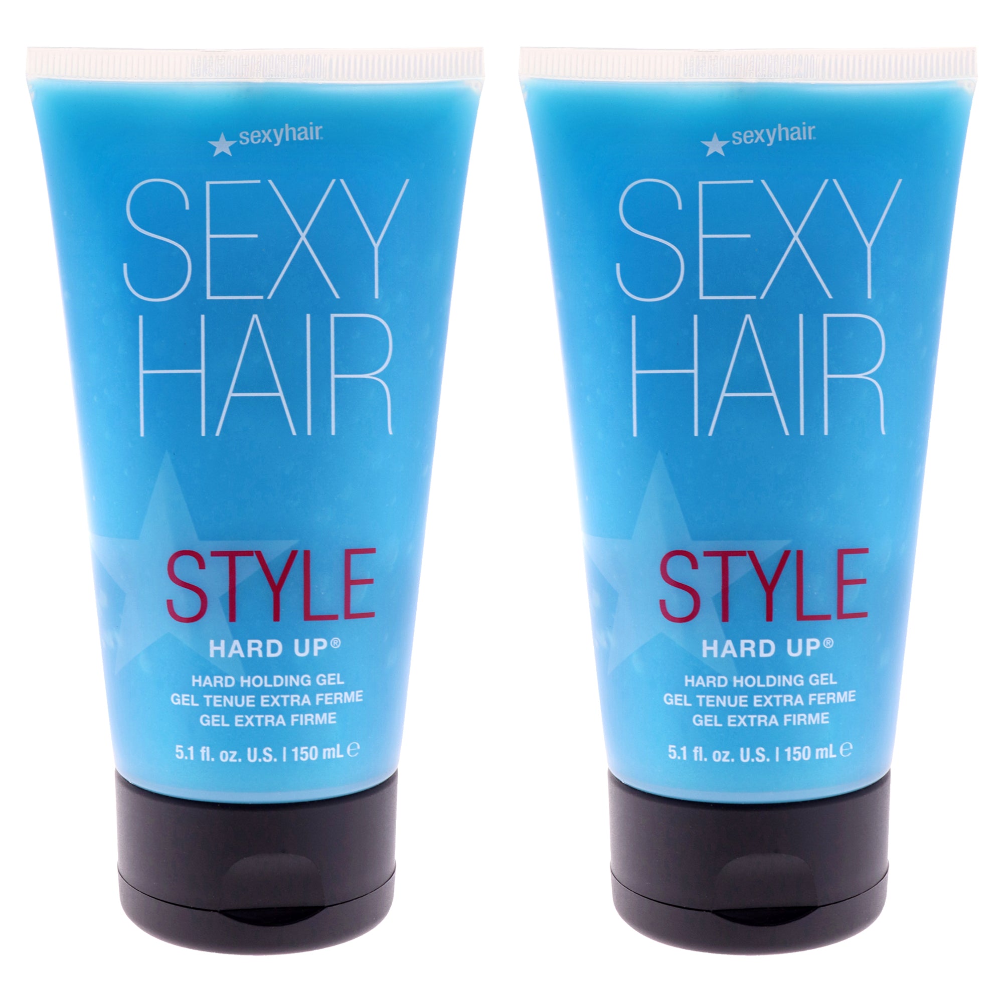 Style Sexy Hair Hard Up Hard Holding Gel by Sexy Hair for Unisex - 5.1 oz Gel - Pack of 2