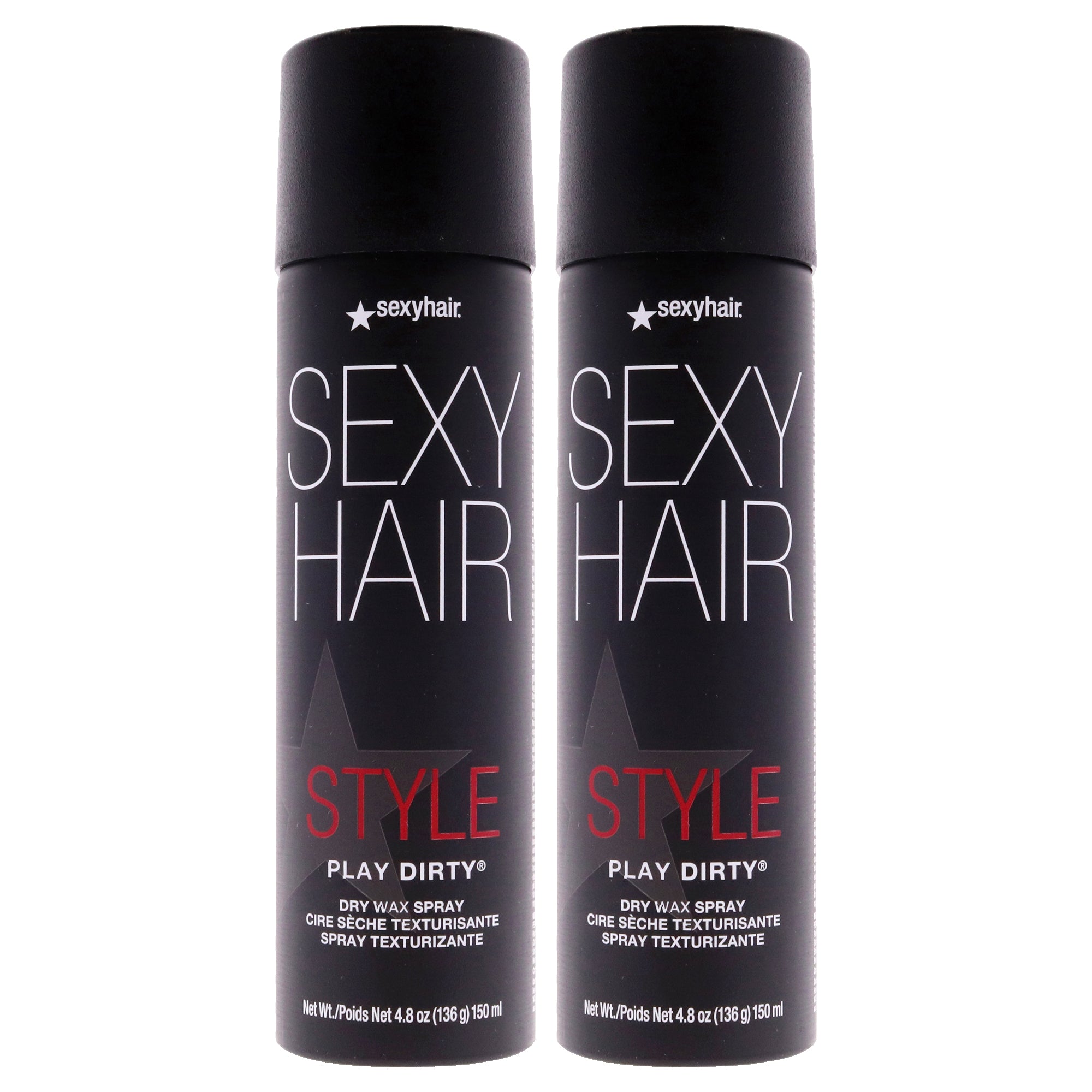 Style Sexy Hair Play Dirty Dry Wax Spray by Sexy Hair for Unisex - 4.8 oz Spray - Pack of 2