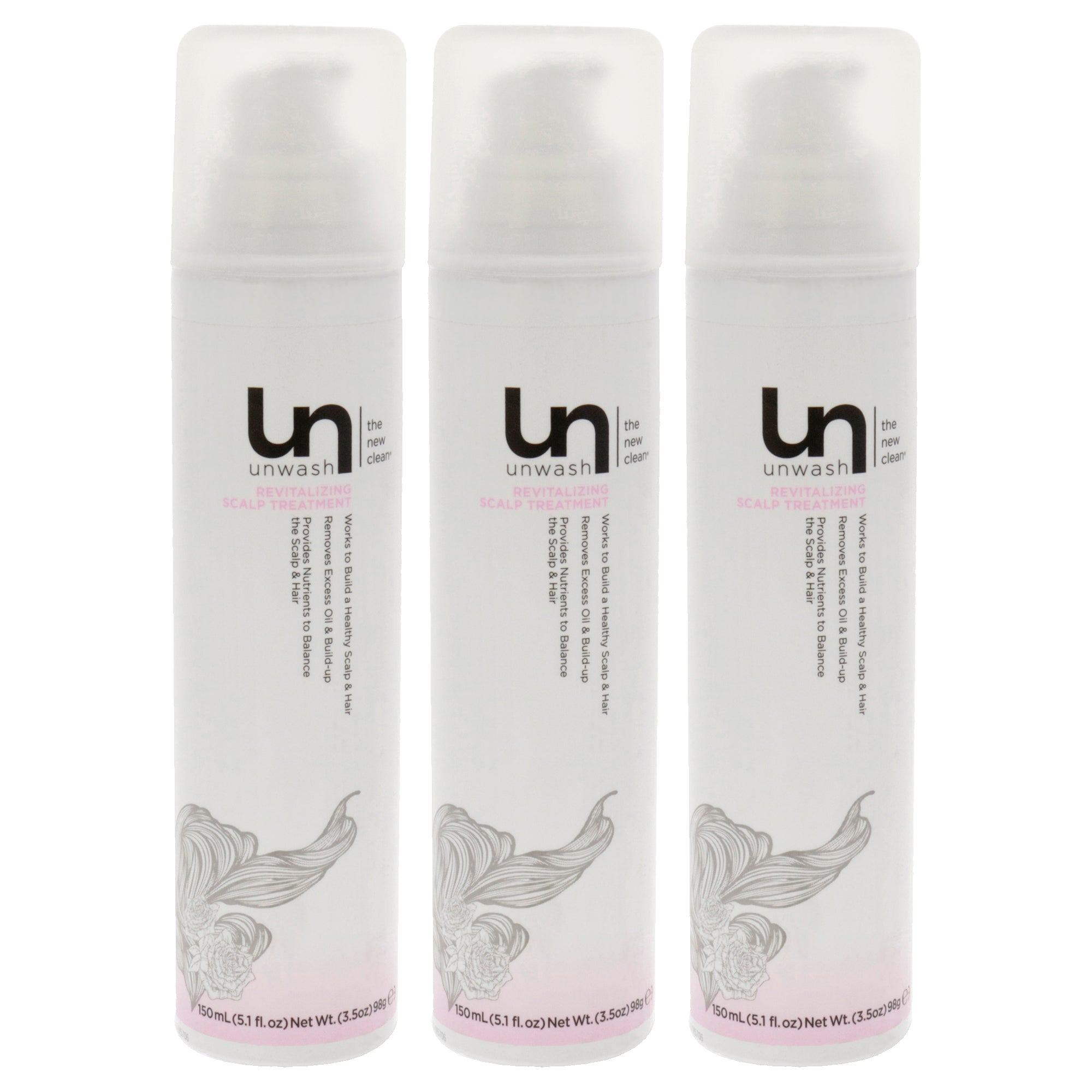 Revitalizing Scalp Treatment by Unwash for Unisex - 5.1 oz Treatment - Pack of 3