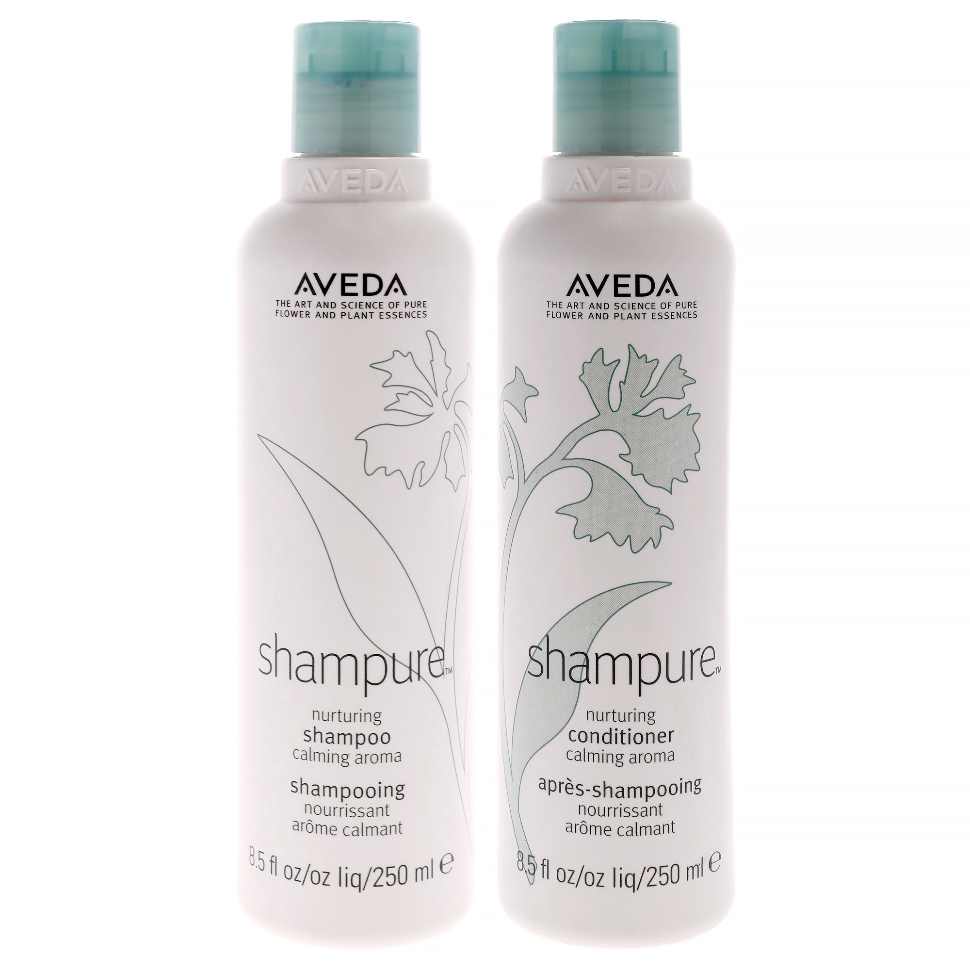 Shampure Kit by Aveda for Unisex - 2 Pc Kit 8.5oz Shampoo, 8.5oz Conditioner