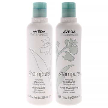 Shampure Kit by Aveda for Unisex - 2 Pc Kit 8.5oz Shampoo, 8.5oz Conditioner