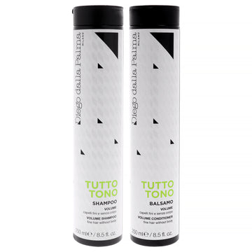 Tutto Tono Volume Kit by Diego Dalla Palma for Unisex - 2 Pc Kit 8.5oz Shampoo, 8.5oz Conditioner