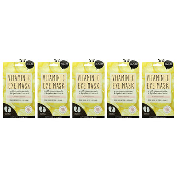 Eye Mask Kit by Oh K! for Unisex - 10 Pc Kit 5Pc Eye Mask - Ginseng and Eucalyptus, 5Pc Eye Mask - Vitamin C