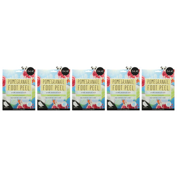 Foot Peel Mask - Pomegranate by Oh K! for Unisex - 1 Pair Mask - Pack of 5