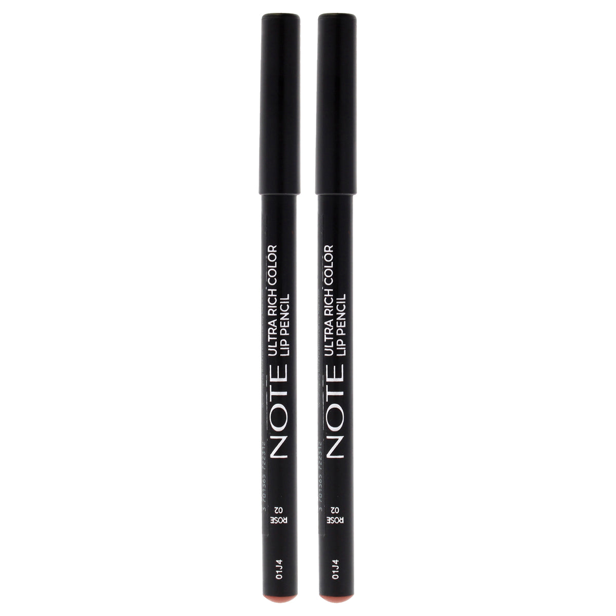 Ultra Rich Color Lip Pencil - 02 Rose by Note Cosmetique for Women - 0.04 oz Lip Pencil - Pack of 2