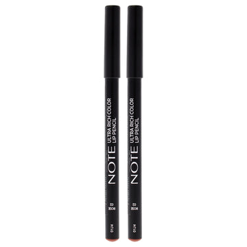 Ultra Rich Color Lip Pencil - 02 Rose by Note Cosmetique for Women - 0.04 oz Lip Pencil - Pack of 2