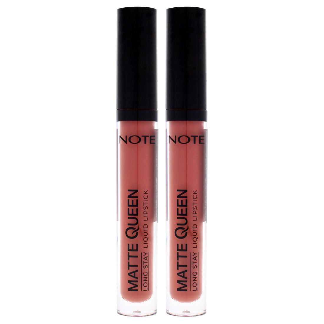 Matte Queen Liquid Lipstick - 04 French Kiss by Note Cosmetique for Women - 0.14 oz Lipstick - Pack of 2