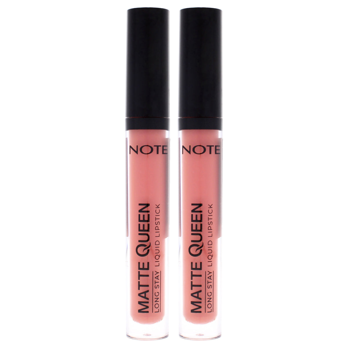 Matte Queen Liquid Lipstick - 06 Noble Rose by Note Cosmetique for Women - 0.14 oz Lipstick - Pack of 2