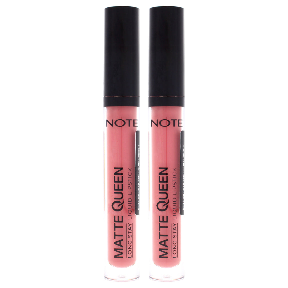 Matte Queen Liquid Lipstick - 07 Proud Pink by Note Cosmetique for Women - 0.14 oz Lipstick - Pack of 2